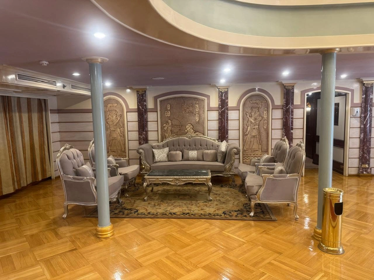 Lounge aboard the MS Sultan Hassan Nile Cruise Nile cruise